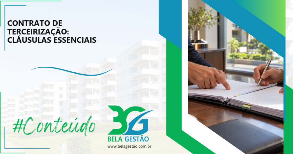 Ilustração sobre contrato de terceirização: cláusulas essenciais